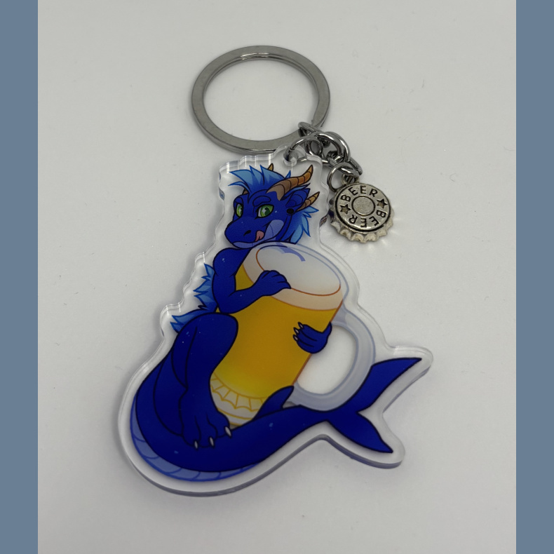 Beer Dragon Keychain